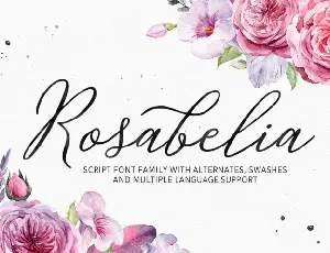 Rosabelia Script font