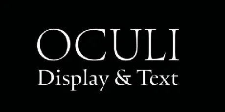 Oculi Family font