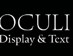 Oculi Family font