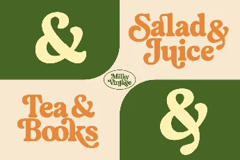 Milky Vintage font