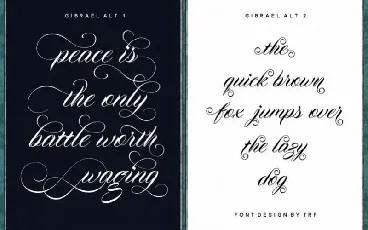 Gibrael Calligraphy font