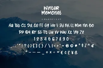 Winter Memories font