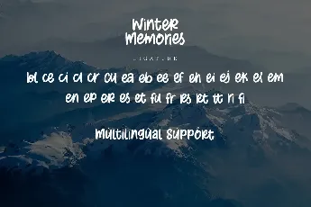 Winter Memories font