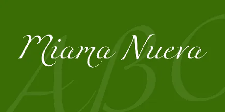 Miama Nueva font