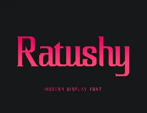 Ratushy font