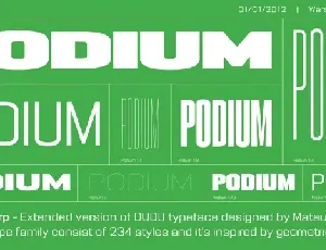 PODIUM Sharp Family font