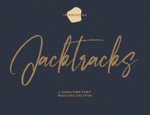 Jacktracks font