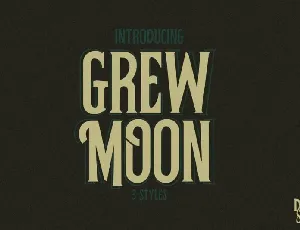 Grewmoon Vintage font