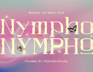 Nympho Display font