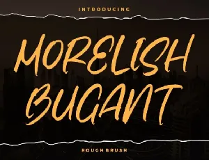 Morelish Bugant font