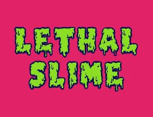 Lethal Slime font