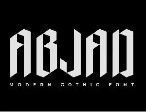 ABJAD DEMO font