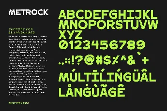 Metrock font