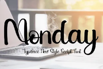 Monday Script Typeface font