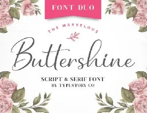 Buttershine Duo font