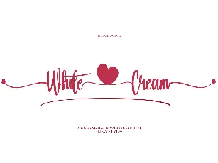 White Cream font