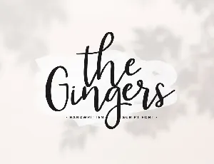 The Gingers font