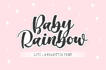 Baby Rainbow font