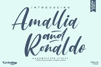 Amallia and Ronaldo Script font