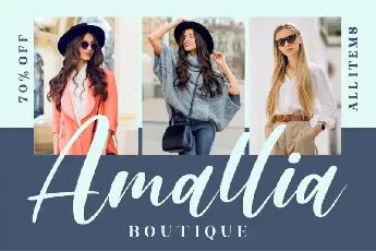 Amallia and Ronaldo Script font