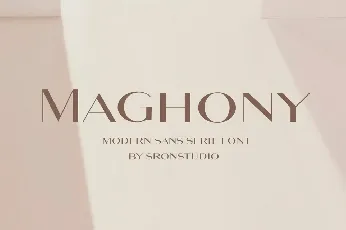 Maghony font