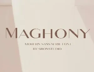 Maghony font