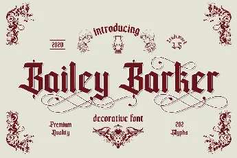 Bailey Barker font