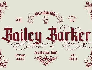 Bailey Barker font