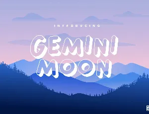 Gemini Moon font