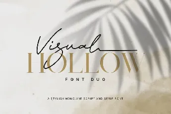 Visual Hollow Duo font