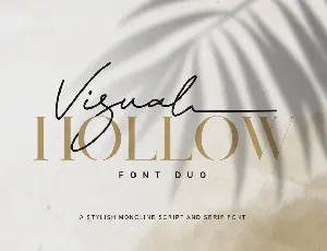 Visual Hollow Duo font