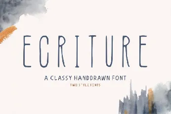 Ecriture font