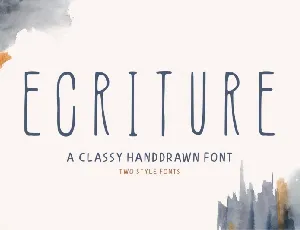 Ecriture font