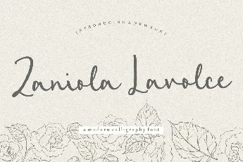 Zaniola Lavolce font