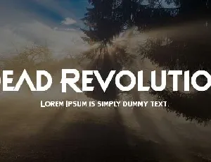 Dead Revolution font