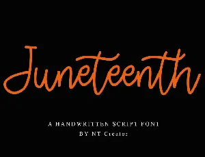 Juneteenth font