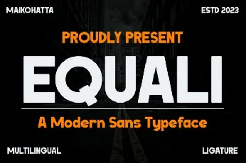 Equali font