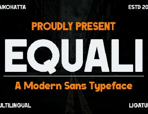 Equali font