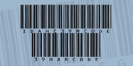 IDAHC39M Code 39 Barcode font