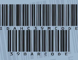 IDAHC39M Code 39 Barcode font