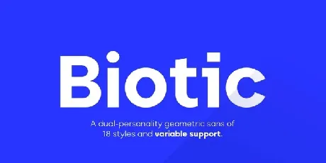 Biotic Family Demo font