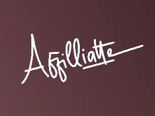 Affilliatte font