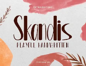 Skandis Playful Display font