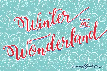 Winter Calligraphy font