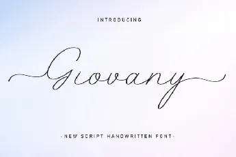 Giovany Script font