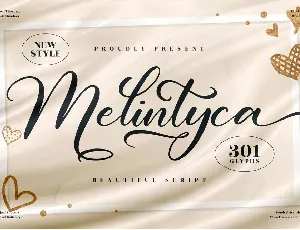 Melintyca font