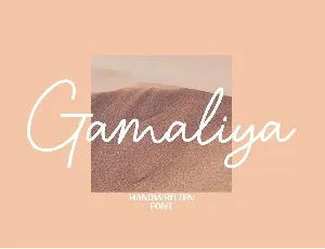 Gamaliya font