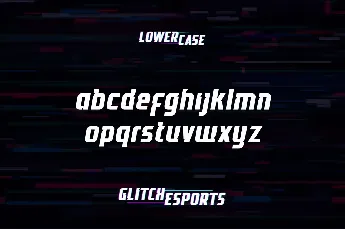 GLITCH ESPORTS DEMO font