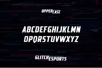 GLITCH ESPORTS DEMO font