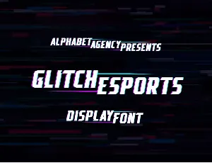 GLITCH ESPORTS DEMO font